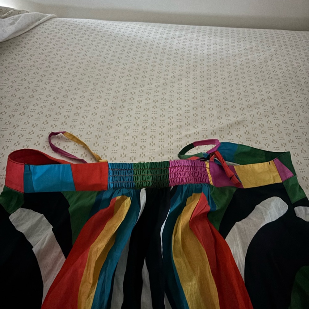 FARM Rio Macaw Tripe Multicolor Cascade Maxi Coverup (2023) - Picture 4 of 7